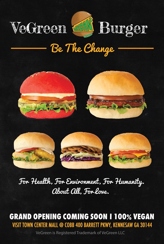 VeGreen Burger plant based beyond impossible Atlanta