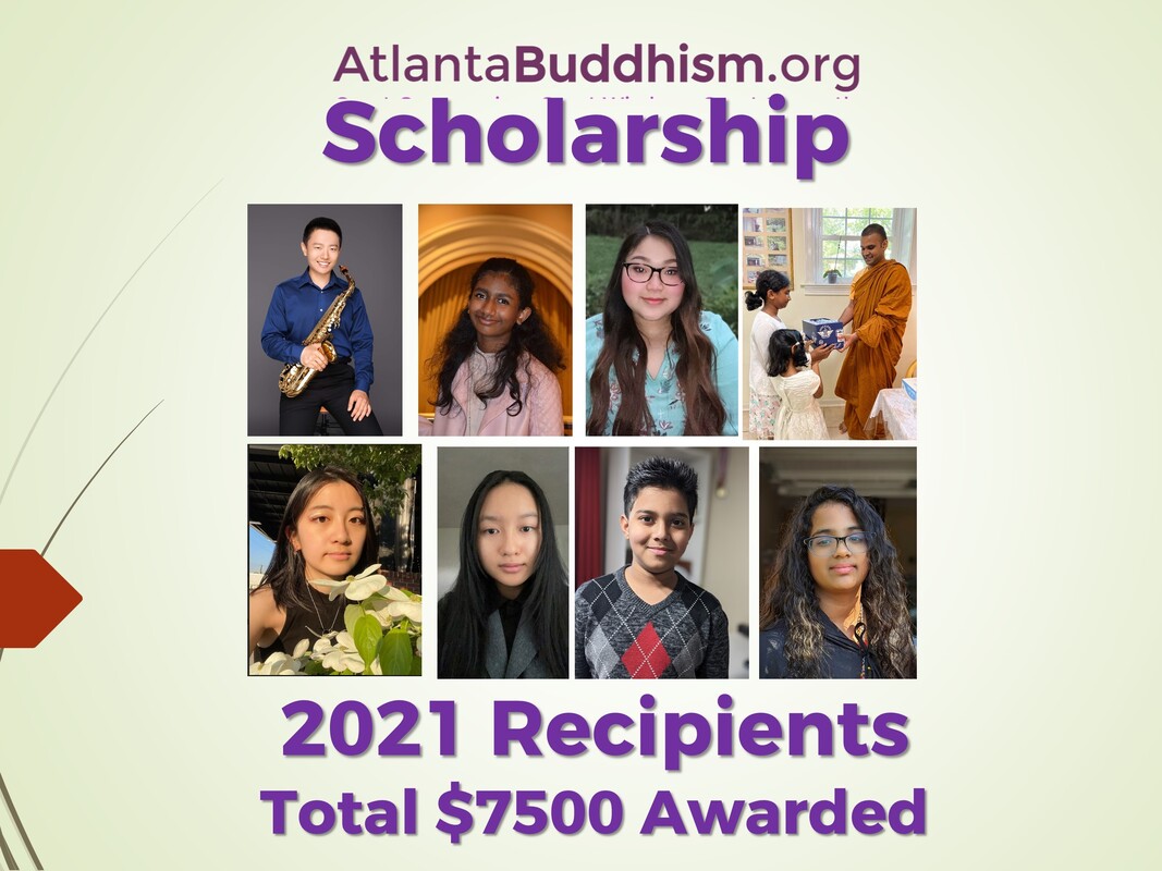Georgia Buddhist Scholarships Youth Awards 2021