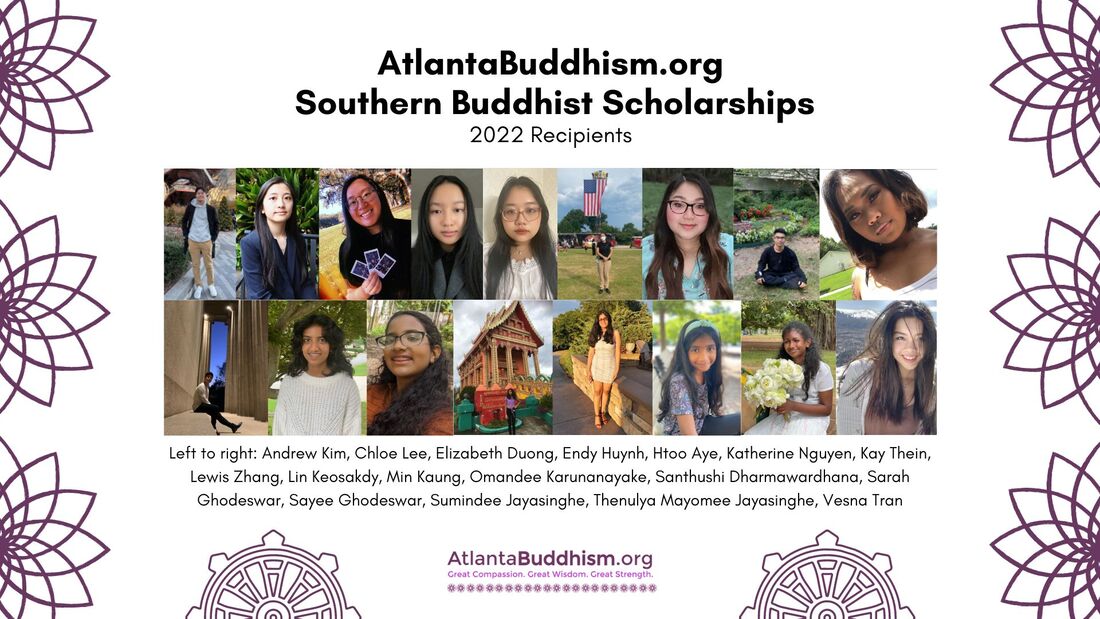 Georgia Buddhist Scholarship youth student award Asian American